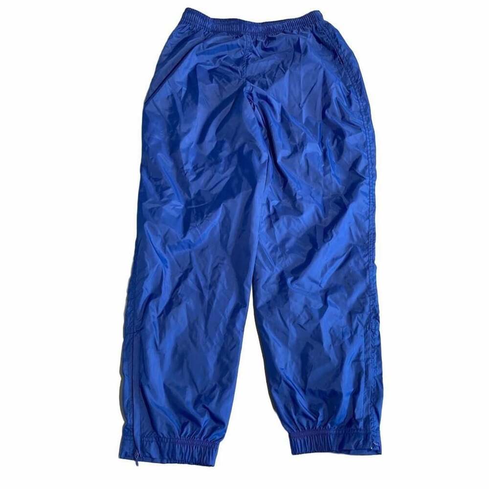 Nike Track Pants Size L Blue Nylon Vintage Windbreaker Joggers